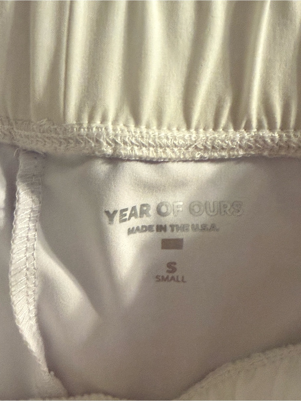 Year of Ours Women’s The Tennis Skort Athletic Skirt White Small Elastic Waist - Picture 7 of 8